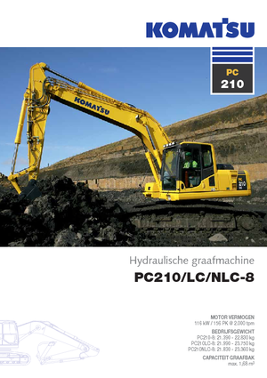 Pásová rypadla Komatsu PC210LC-8