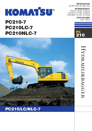 Pásová rypadla Komatsu PC210NLC-7
