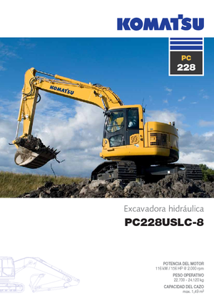 Pásová rypadla Komatsu PC228US-LC-8