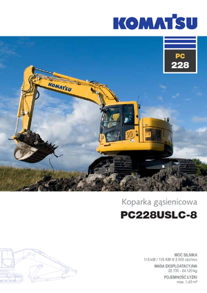 Pásová rypadla Komatsu PC228US-LC-8