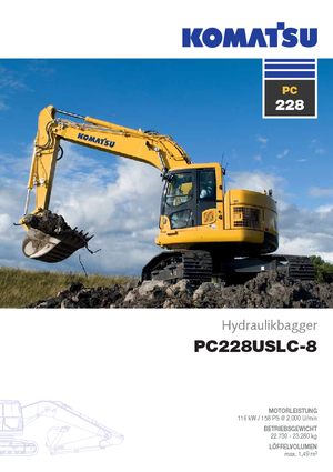Pásová rypadla Komatsu PC228US-LC-8