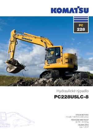 Pásová rypadla Komatsu PC228US-LC-8