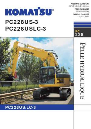 Pásová rypadla Komatsu PC228US-LC-3