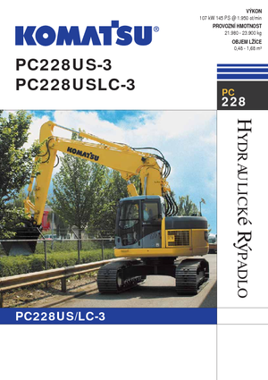 Pásová rypadla Komatsu PC228US-LC-3
