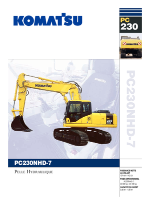 Pásová rypadla Komatsu PC230NHD-7