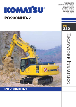 Pásová rypadla Komatsu PC230NHD-7