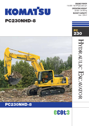 Pásová rypadla Komatsu PC230NHD-8