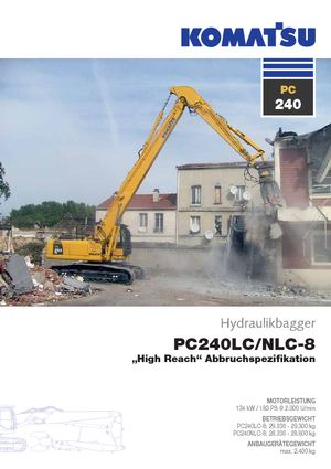 Pásová rypadla Komatsu PC240HRD-8