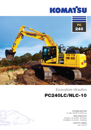 Pásová rypadla Komatsu PC240NLC-10