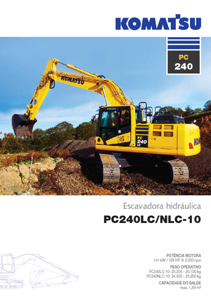 Pásová rypadla Komatsu PC240NLC-10