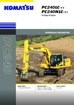 Pásová rypadla Komatsu PC240NLC-11E0