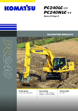 Pásová rypadla Komatsu PC240NLC-11E0