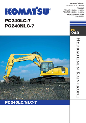 Pásová rypadla Komatsu PC240NLC-7