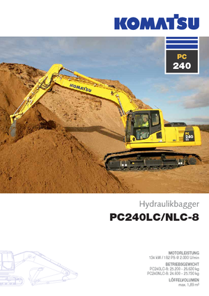 Pásová rypadla Komatsu PC240LC-8