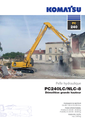 Pásová rypadla Komatsu PC240LC-8