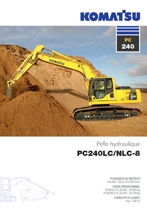 Pásová rypadla Komatsu PC240NLC-8