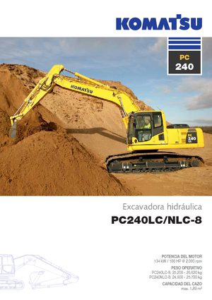 Pásová rypadla Komatsu PC240LC-8