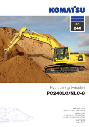 Pásová rypadla Komatsu PC240LC-8