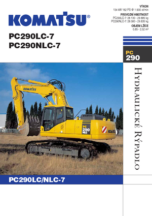 Pásová rypadla Komatsu PC290LC-7
