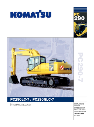 Pásová rypadla Komatsu PC290LC-7