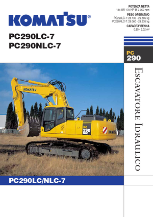 Pásová rypadla Komatsu PC290LC-7