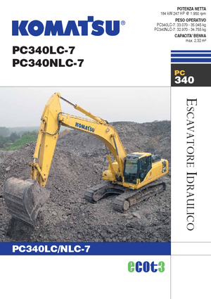 Pásová rypadla Komatsu PC340NLC-7