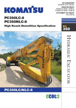 Pásová rypadla Komatsu PC350NLC-8