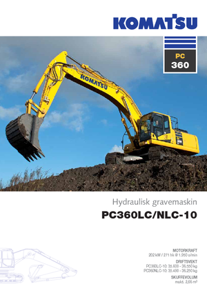 Pásová rypadla Komatsu PC360LC-10
