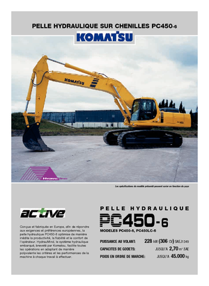 Pásová rypadla Komatsu PC450LC-6