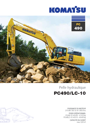 Pásová rypadla Komatsu PC490LC-10
