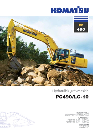 Pásová rypadla Komatsu PC490LC-10