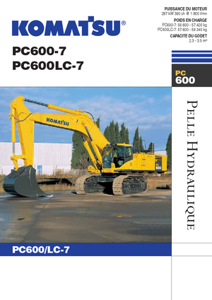 Pásová rypadla Komatsu PC600LC-7
