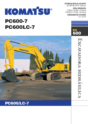 Pásová rypadla Komatsu PC600LC-7