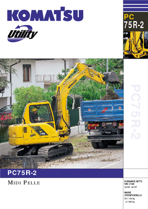Pásová rypadla Komatsu PC75R-2