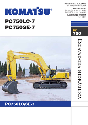 Pásová rypadla Komatsu PC750LC-7