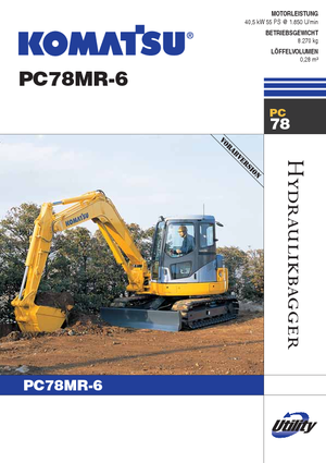 Pásová rypadla Komatsu PC78MR-6