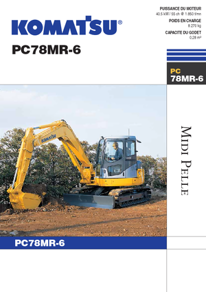 Pásová rypadla Komatsu PC78MR-6