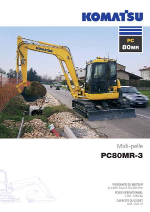 Pásová rypadla Komatsu PC80MR-3