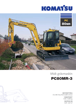 Pásová rypadla Komatsu PC80MR-3