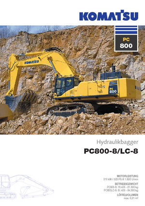 Pásová rypadla Komatsu PC800-8 E0