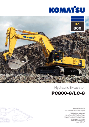 Pásová rypadla Komatsu PC800LC-8 E0