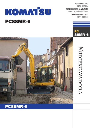 Pásová rypadla Komatsu PC88MR-6