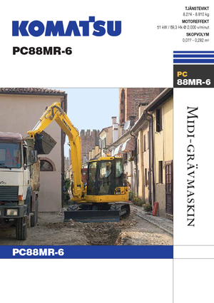 Pásová rypadla Komatsu PC88MR-6