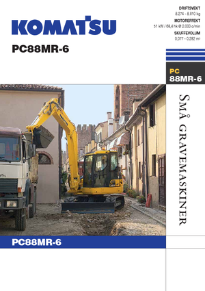 Pásová rypadla Komatsu PC88MR-6