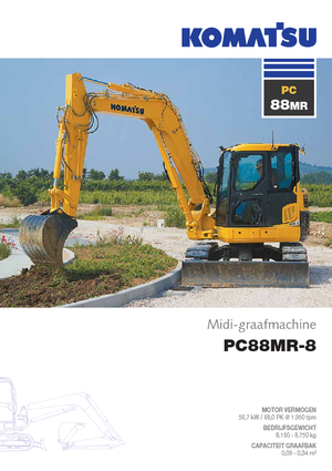 Pásová rypadla Komatsu PC88MR-8