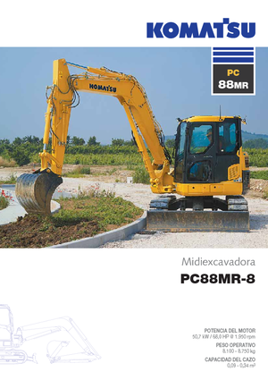 Pásová rypadla Komatsu PC88MR-8