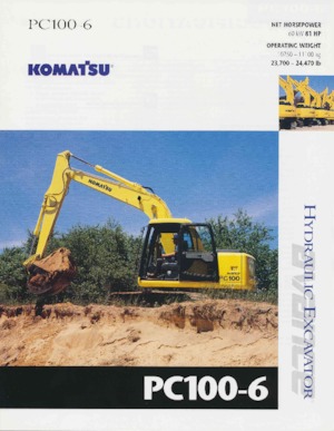 Pásová rypadla Komatsu PC100-6