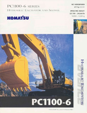 Pásová rypadla Komatsu PC1100-6