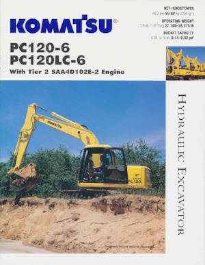 Pásová rypadla Komatsu PC120-6