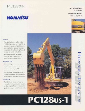 Pásová rypadla Komatsu PC128US-1